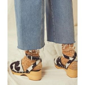 FREE PEOPLE × Unalira Kaia Cow hair Clog